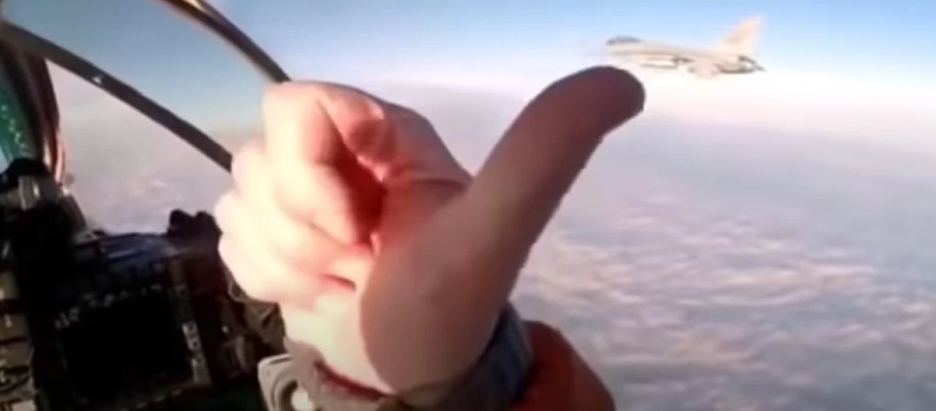 «Στενή επαφή» ρωσικού Mig-31 με αμερικανικό F-16 (βίντεο)